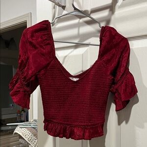 Elegant Red Women's Top